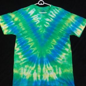 Handmade adult large spring tie dye t shirt